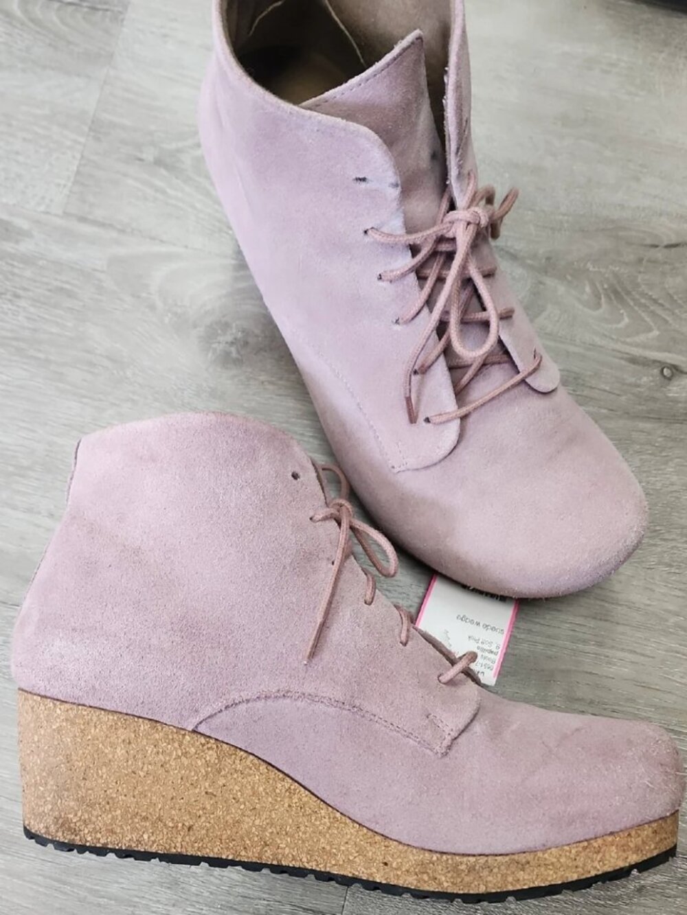 Birkenstock Papillio Lilac Wedge Ankle Boots Eu 40